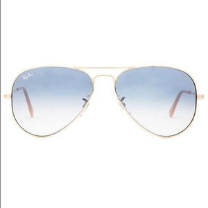 RAY BAN AVIATOR in metallic gold